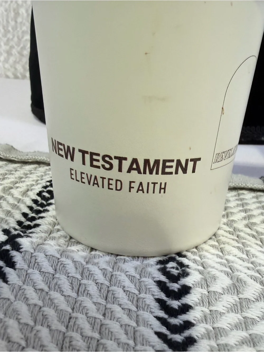 New Testament Cream Travel Mug with Handle